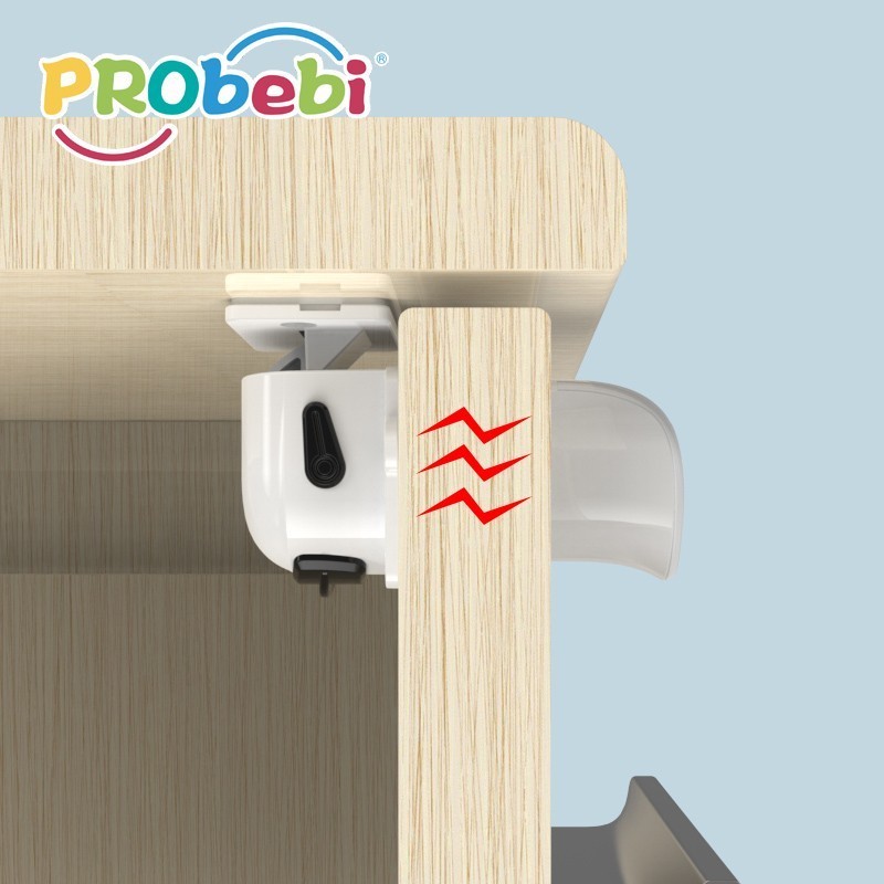 factory child proof magnet cabinet drawer Lock 4pcs kids magnetic lock