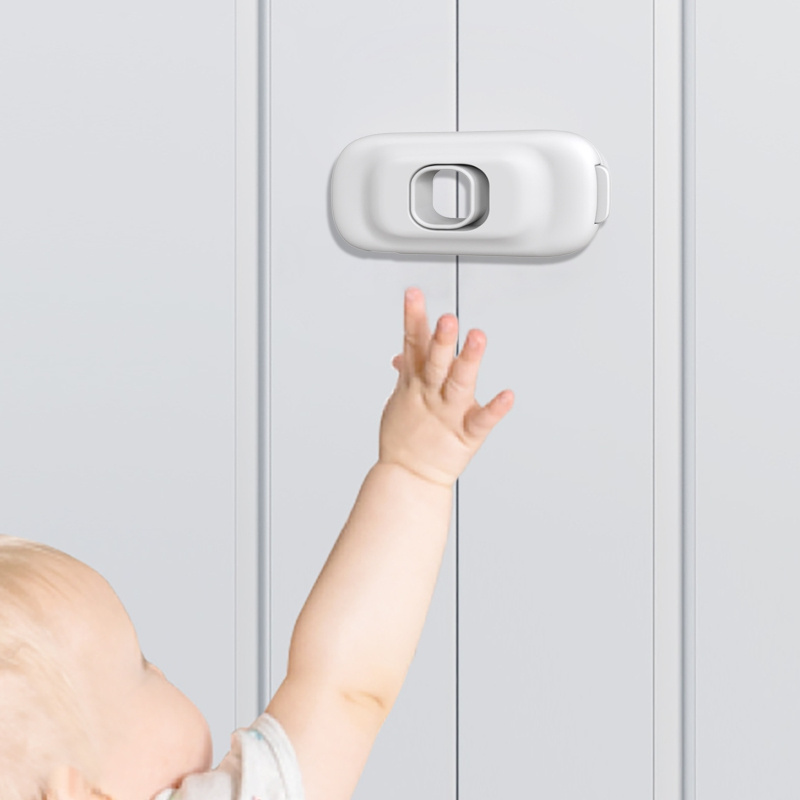 OEM Customize Baby Cabinet Fridge Drawer Safety Lock Children Security Products with Adhesive