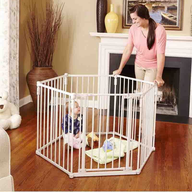 Foldable plastic playard portable indoor and outdoor gate safety fence kids baby playpens