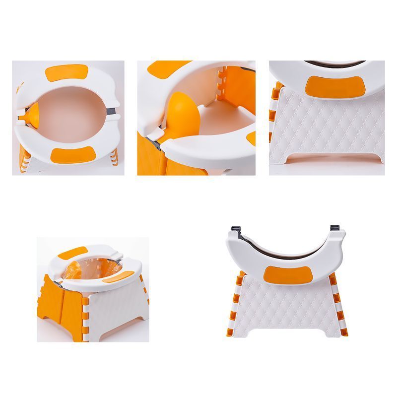 Portable Potty Training Seat Baby Foldable Toilet Trainer Kids Travel Potty