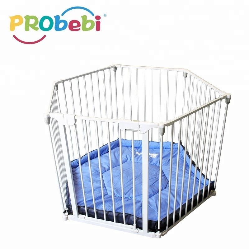 Foldable plastic playard portable indoor and outdoor gate safety fence kids baby playpens