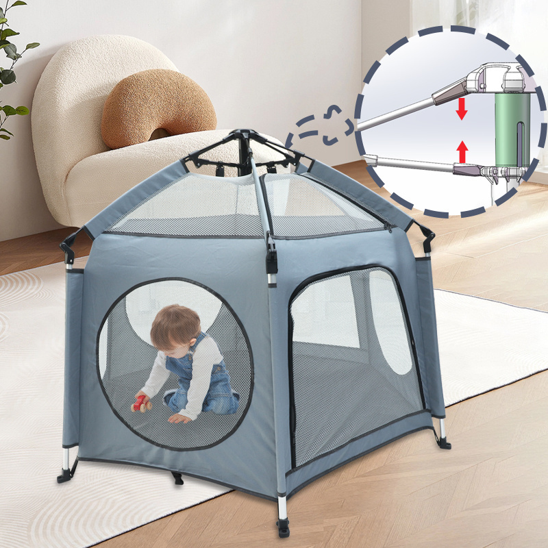 Extra Tall Pop Up Folding Tipi Sun Protective Play Playpen Children's Tent