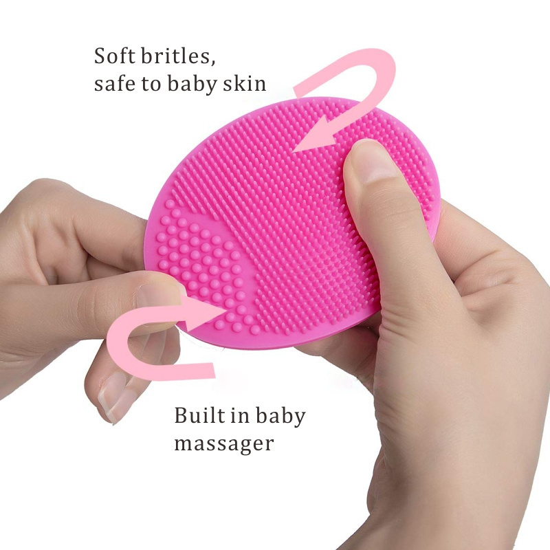 Rich In Bubbles Scalp Massage Silicone Shampoo Brush For Babies