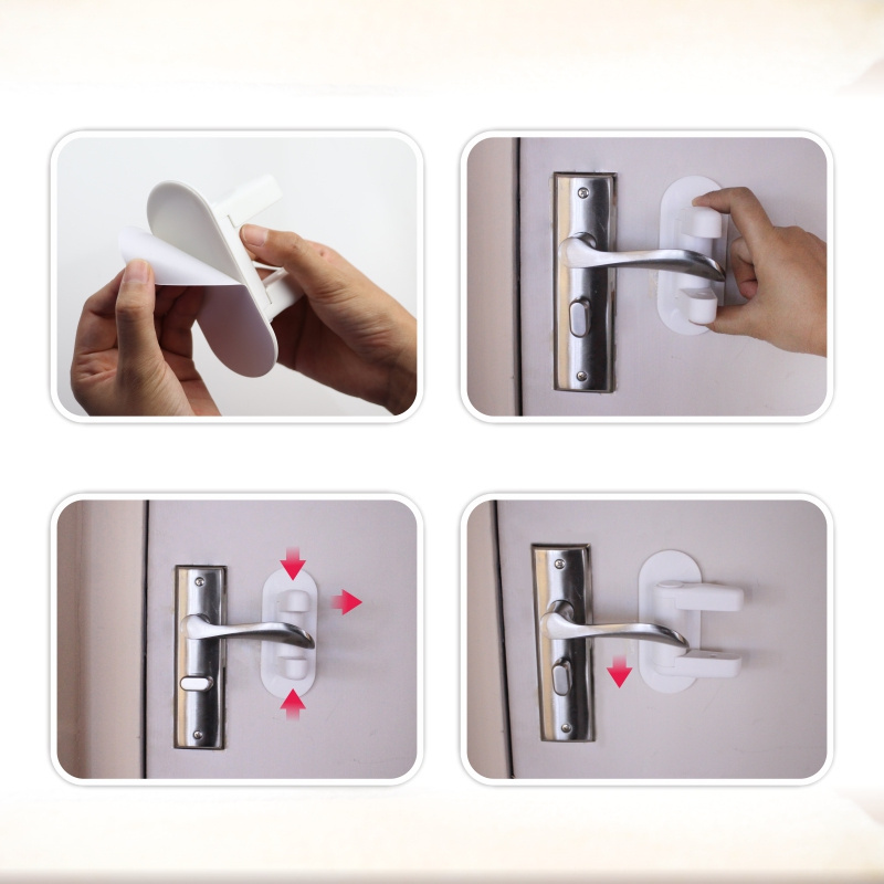 Plastic Handle Proof Child Proof Doors Knob Lock Baby Safe Door Lever Lock