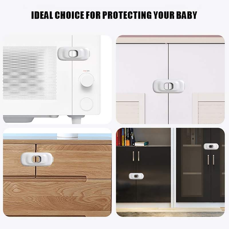 OEM Customize Baby Cabinet Fridge Drawer Safety Lock Children Security Products with Adhesive