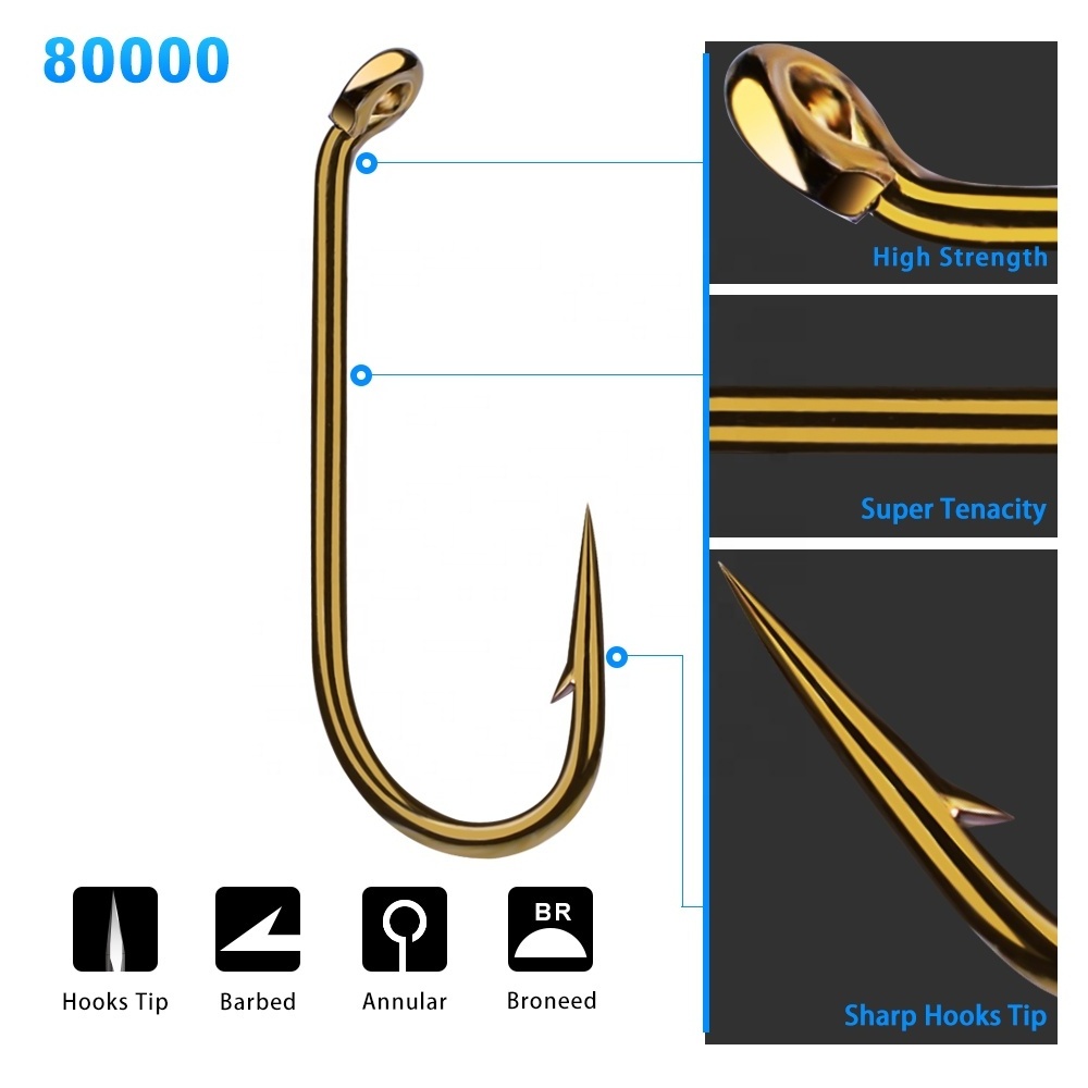 Fly Fishing Hook 8000-8/12/14/16 Size fishhook Fly Hooks Fishing Trout Salmon Dry Flies Fish Hook