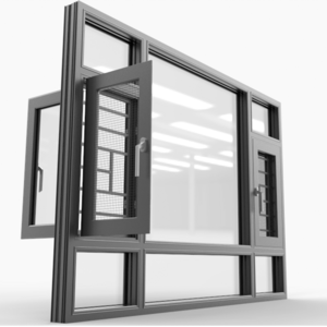 Design Tilt Turn Corner Sample Aluminum Casement Windows Modern Stainless Steel Horizontal Folding Hanging Aluminum Alloy