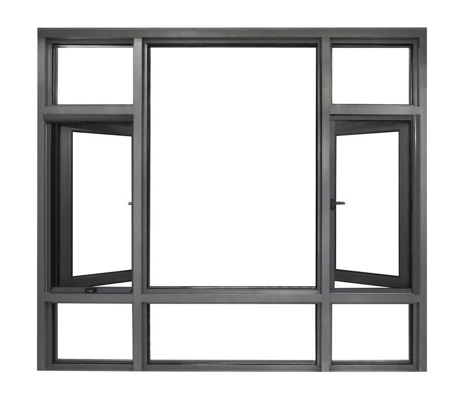 Cheapest Price Sound Proof High Air Tightness Aluminum Triple Glazed Windows Tilt Turn Casement Window