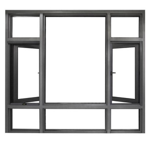 Cheapest Price Sound Proof High Air Tightness Aluminum Triple Glazed Windows Tilt Turn Casement Window