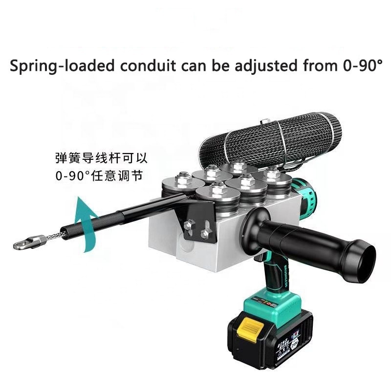 Fully automatic electric power pipe threader rechargeable threading machine for electrician