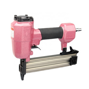 Hot sale highly efficient durable and high quality industrial Cordless Pink color Air pneumatic nail gun