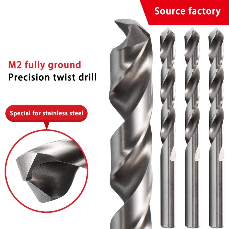 High Quality Tool Accessory Twist Drill Bit Set stainless steel Straight shank twist drill for Metal Stainless Steel