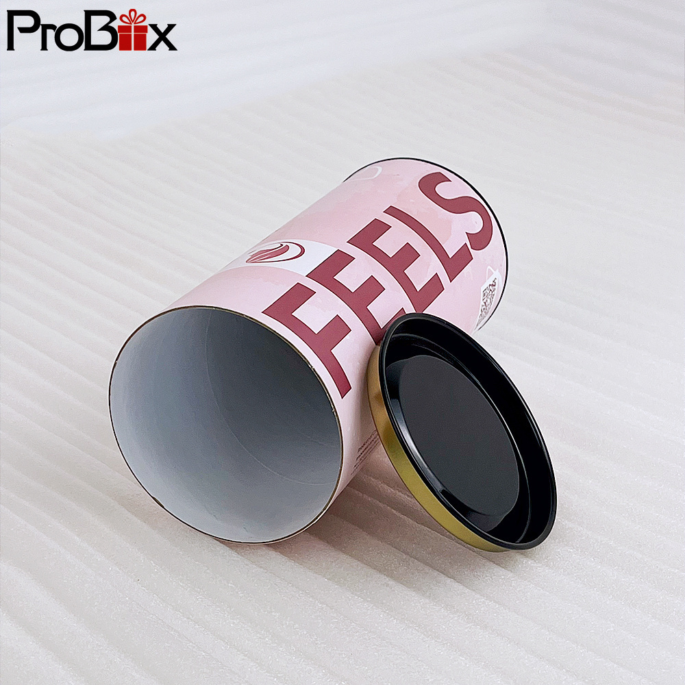 hot sale factory custom round candle cardboard cylinder spice paper jar long matchsticks kraft tube packaging