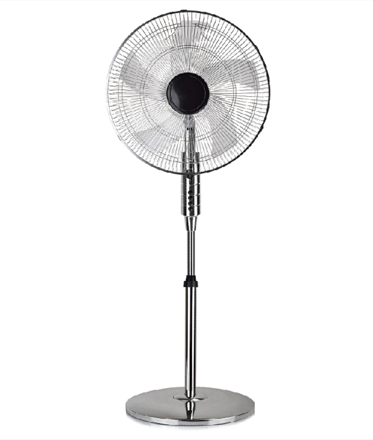 16 inch charging air cooling standing oscillating fan parts with 5 blades