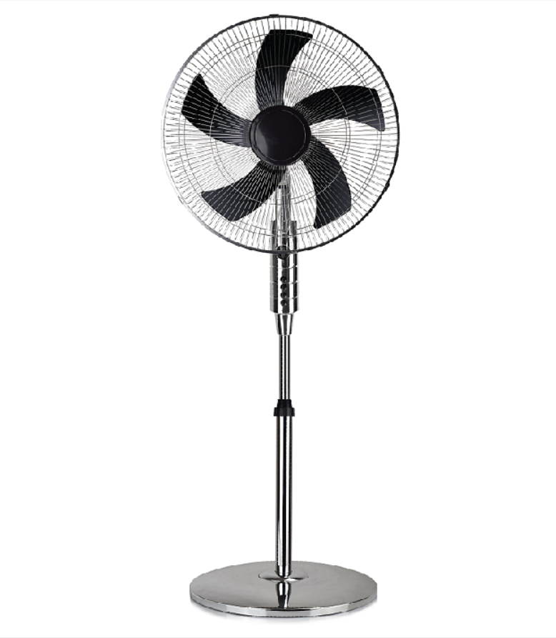 16 inch charging air cooling standing oscillating fan parts with 5 blades