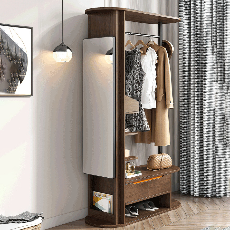 Light Luxury Bedroom Floor Hanging Clothes Rack Modern Simple Multi-functional Clothes Wardrobe