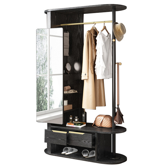 Light Luxury Bedroom Floor Hanging Clothes Rack Modern Simple Multi-functional Clothes Wardrobe