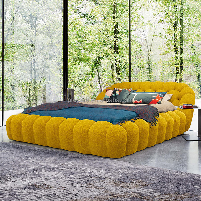 Luxury France Modern Bubble Bed Roche Bobois Designer Italian bed villa Soft Bed