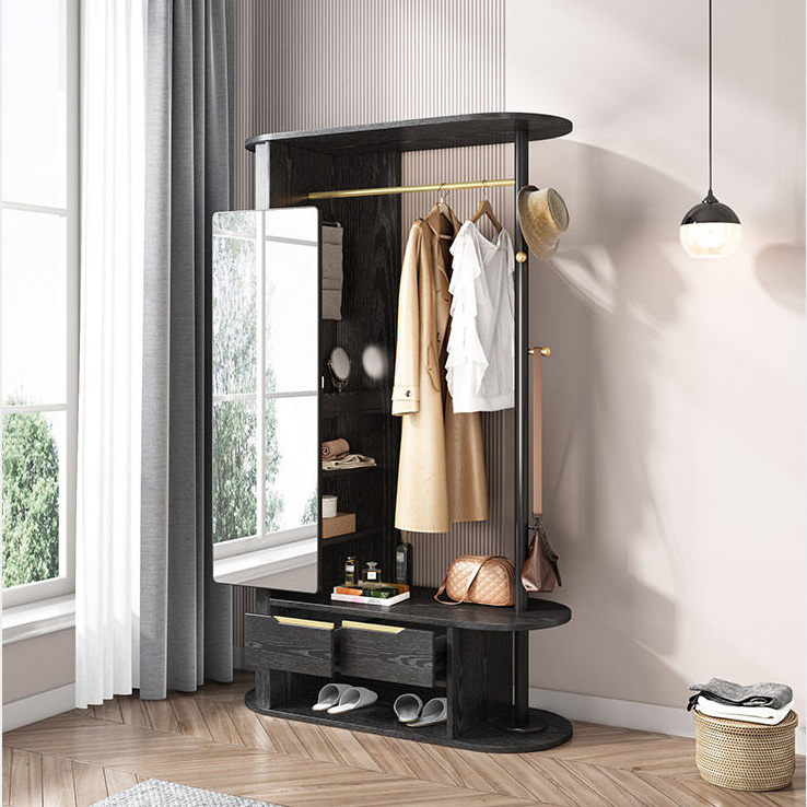 Light Luxury Bedroom Floor Hanging Clothes Rack Modern Simple Multi-functional Clothes Wardrobe