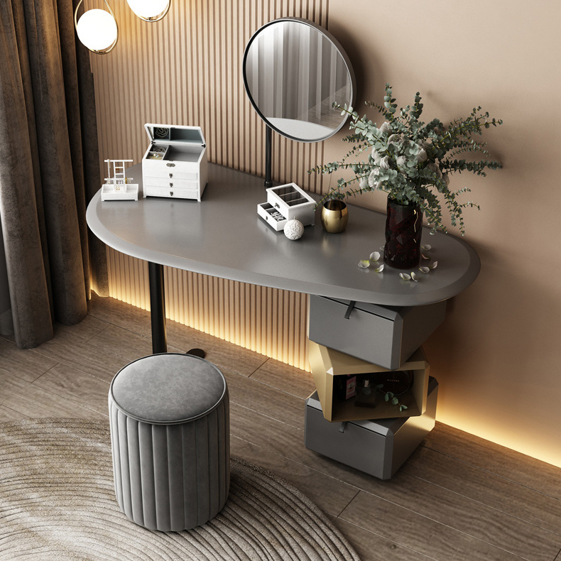 Italian designer simple paint dressing table modern nordic light luxury bedroom dressing table