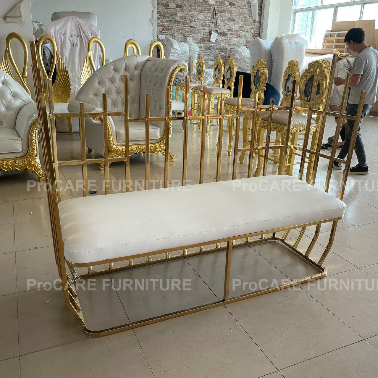 king chair club carved decorative high back image French style single sofa chair palace Wedding Hotel Image bird cage Chair