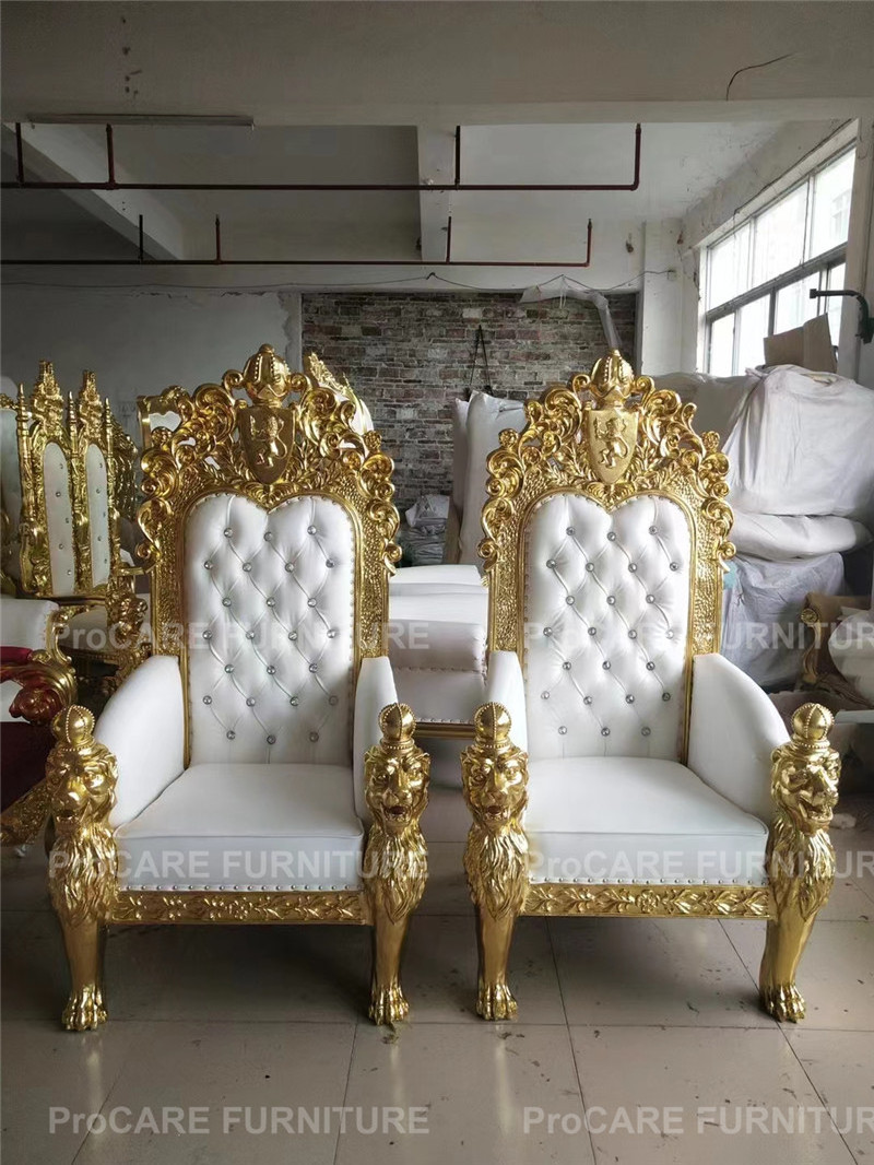 European style king chair club carved decorative high back image French style single sofa chair palace lion chair