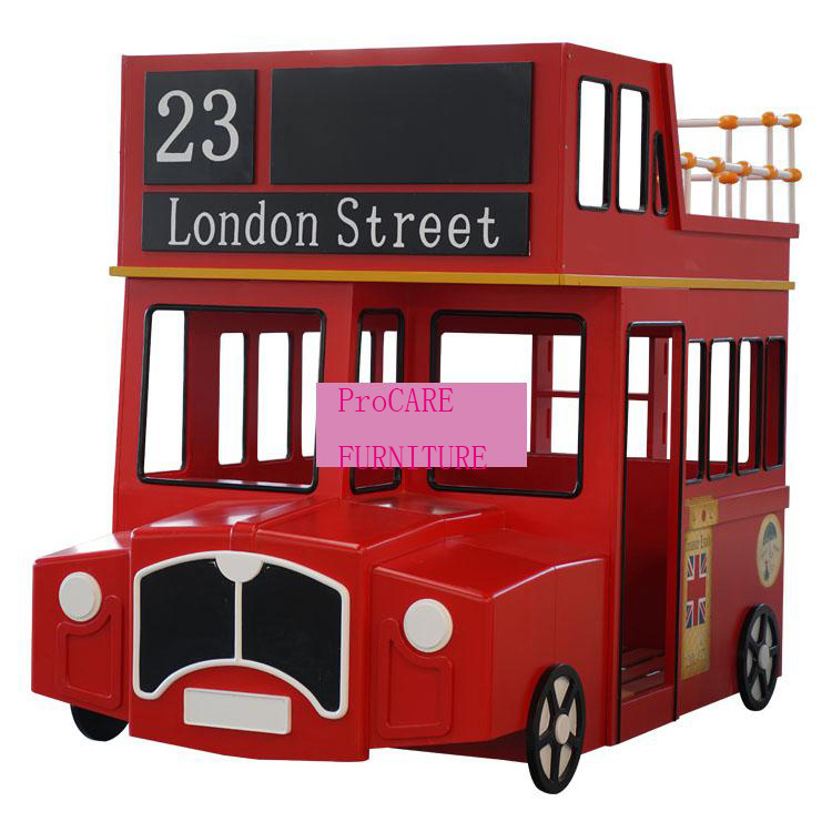 Customized solid wood children's bed and bed multifunctional car design theme hotel bus bed