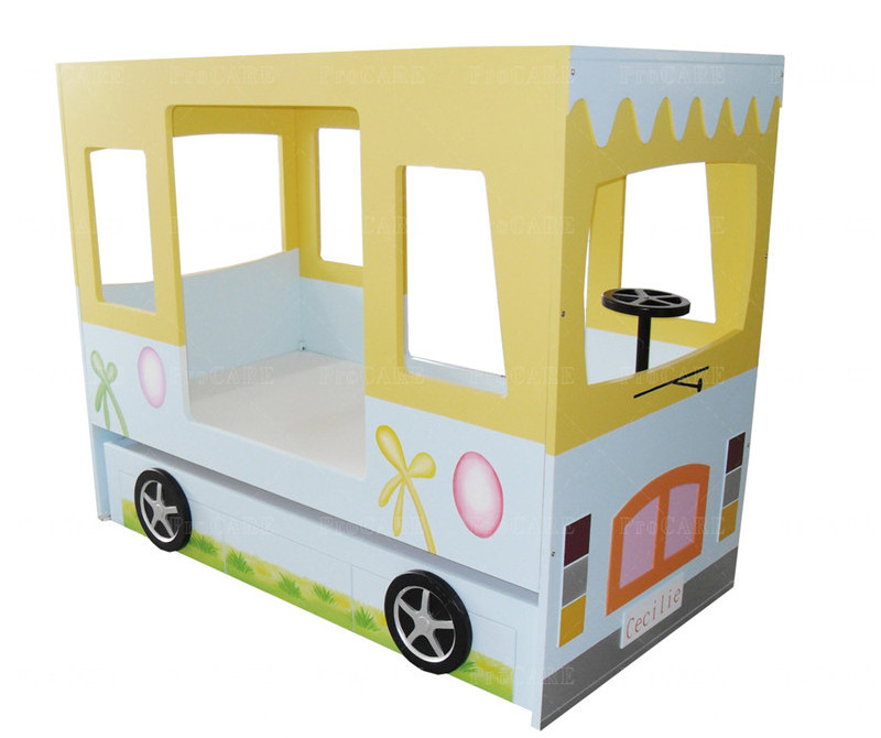 Custom solid wood kids bunk bed car and castle design bunk bed