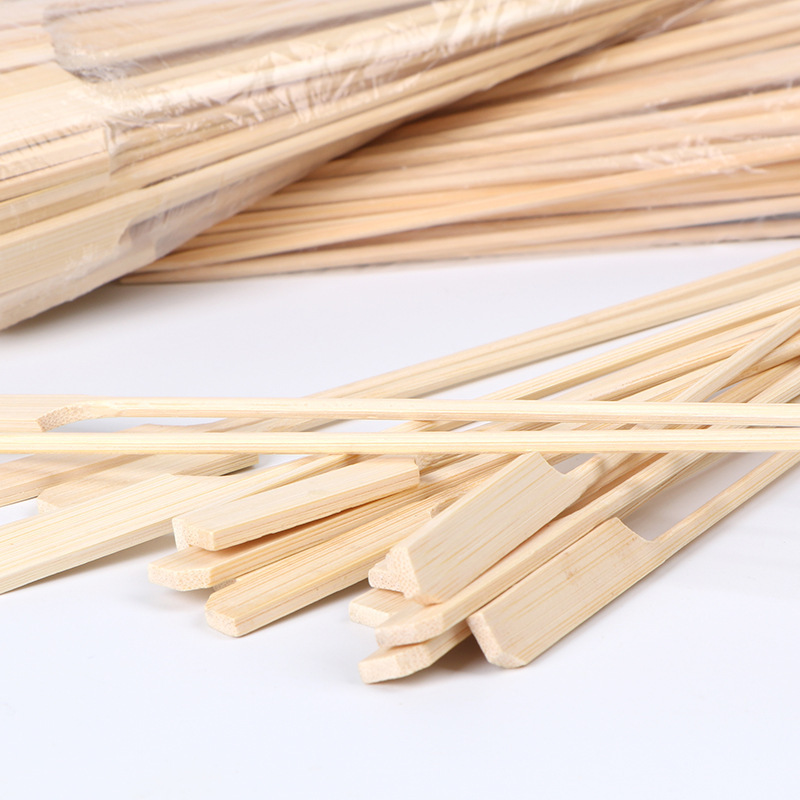 Provide Customized Services Bamboo Skewer Food Grade Bamboo Skewer With Custom Logo