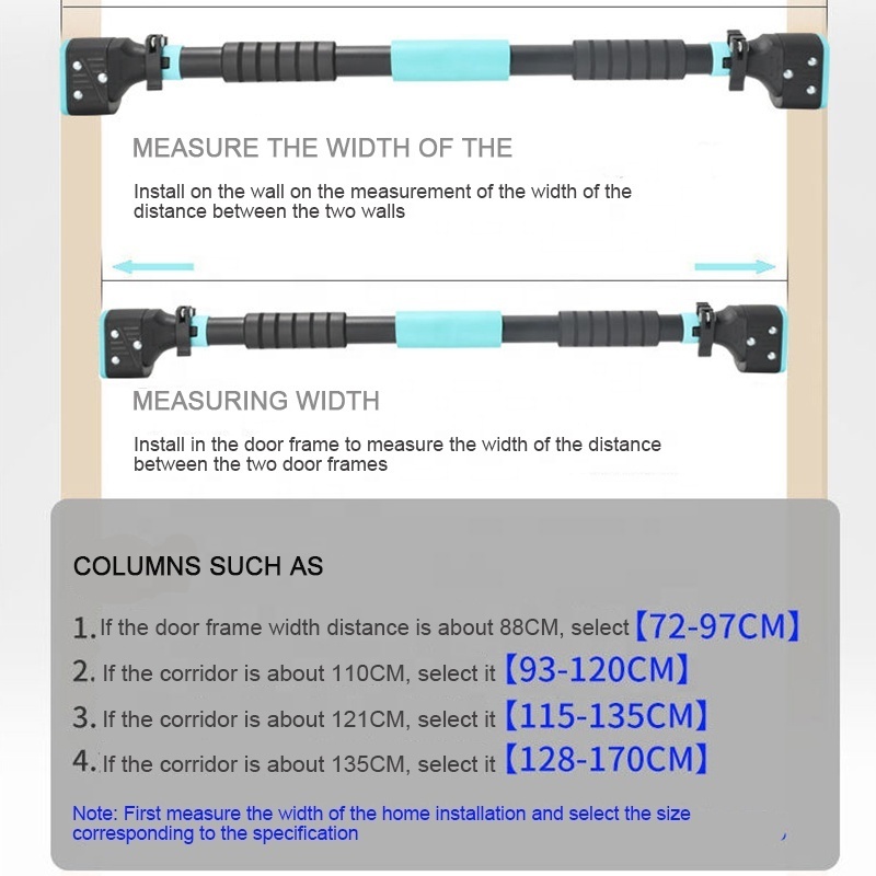 Chin Up Bar for Door Frame No Screws Pull Up Bar