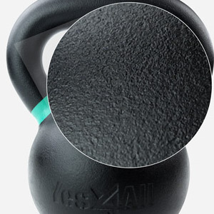 Hot sale Cross Fitness Powder Coated Cast Iron Kettlebell grip 24kg