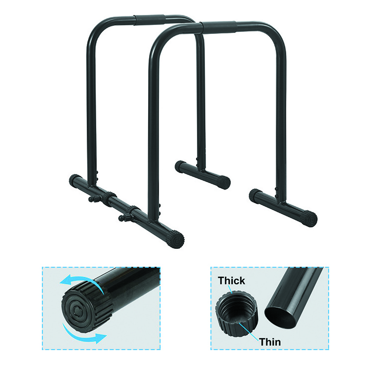 DP8224 Dip Station Functional Heavy Duty Dip Stands Fitness Workout Dip bar with Single connecting rod