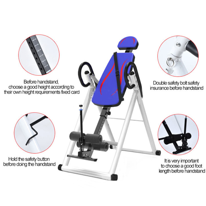 180 Degrees Rotate Mini Inversion Table Gravity Therapy Chair Handstand Stander