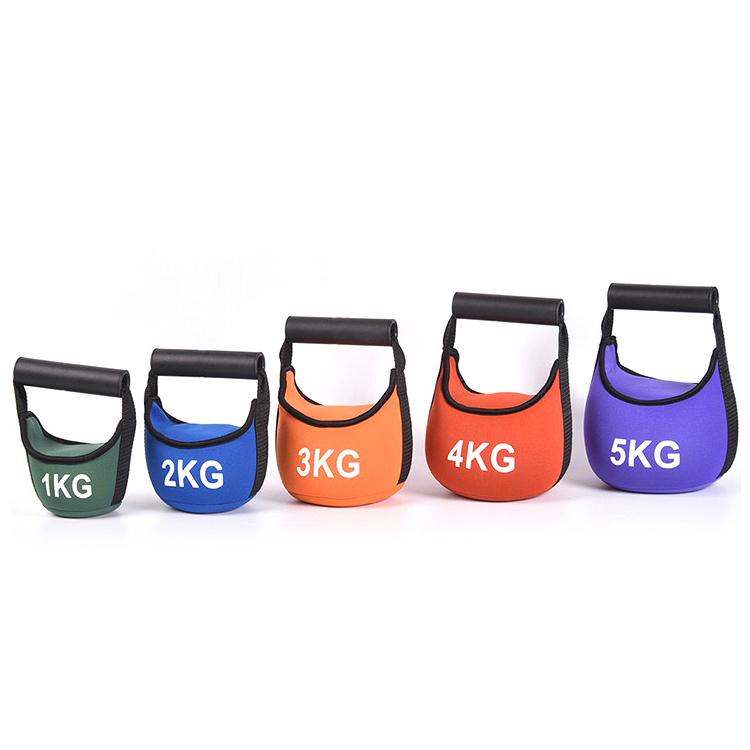 Color Sand Iron Soft Adjustable Kettlebell For Hot gym and exercise