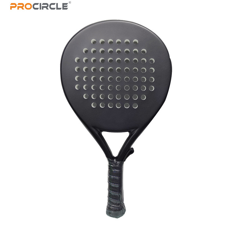 ProCircle Padel Racket 12K Carbon Fiber Surface with EVA Memory Flex Foam Core Lightweight Padel Racquet