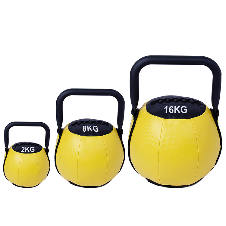 soft competition kettlebell with iron Handle for exercising