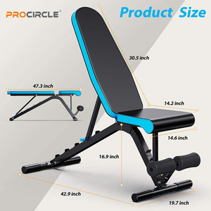 Procircle High Quality Gym Equipment Home Adjustable Bench Weight Bench