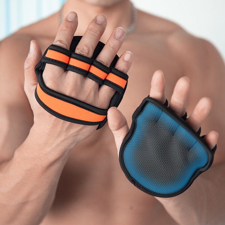 Portable Non slip Full Palm Gloves Weightlifting Training Protector Hand Guards