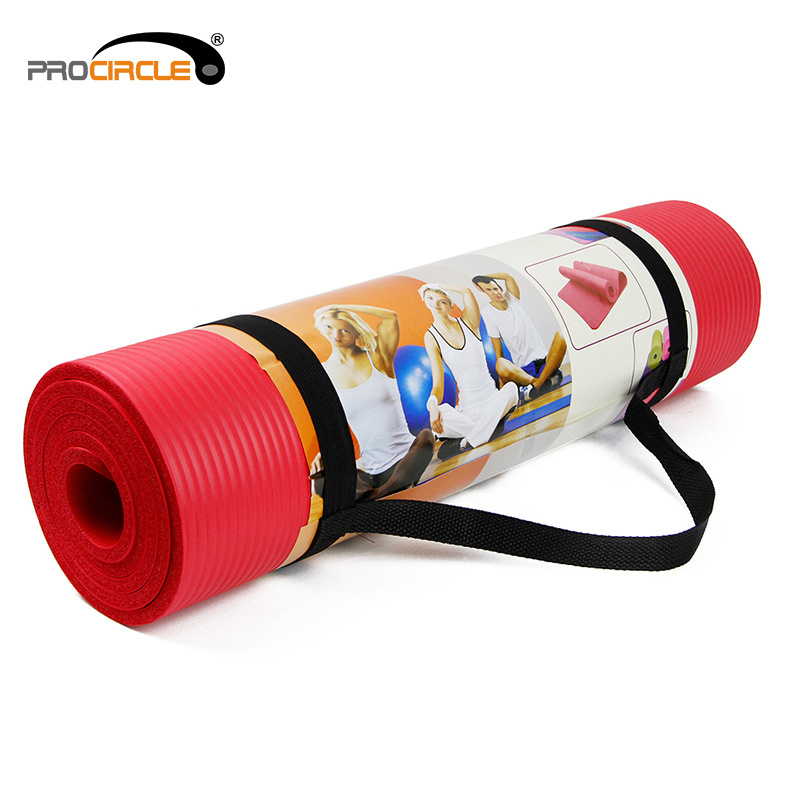 Cheap Yoga Mat with Carry Strap NBR Round Yoga Mat