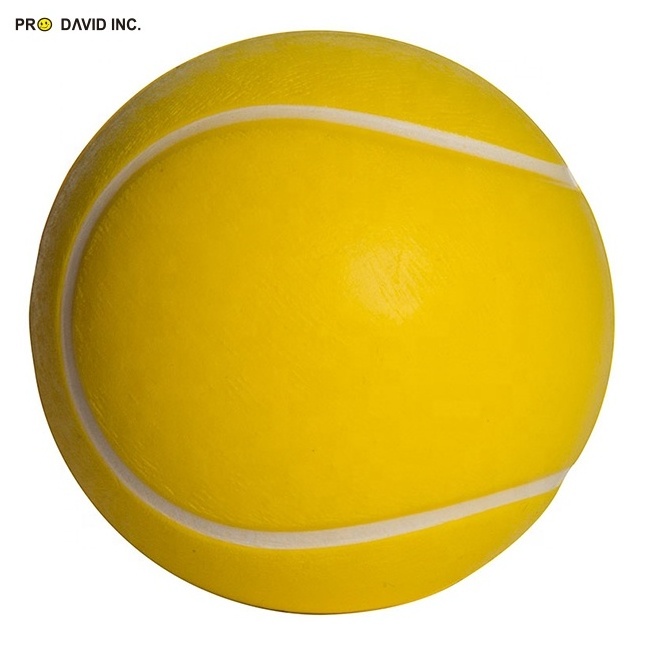 Hot Sale Cheap Promotional Gift PU Foam Tennis Plain Anti Stress Reliever Soft Squishy Relief Toy Ball