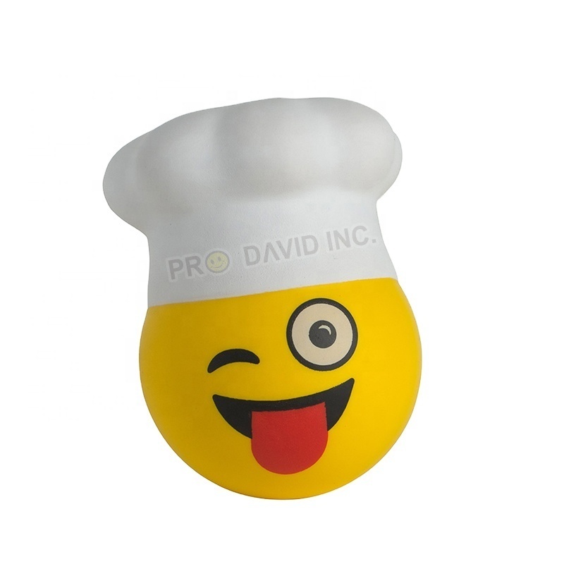 Promotional Toy Foam Anti-Stress Chef Hat Ball