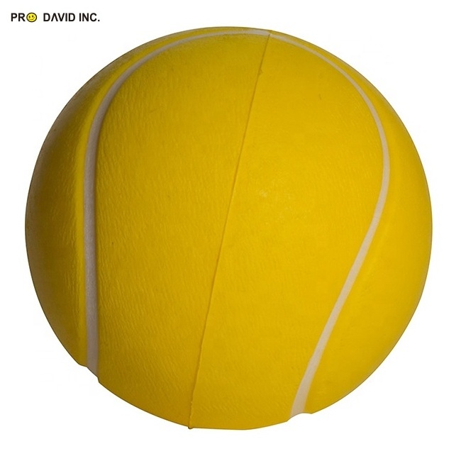 Hot Sale Cheap Promotional Gift PU Foam Tennis Plain Anti Stress Reliever Soft Squishy Relief Toy Ball