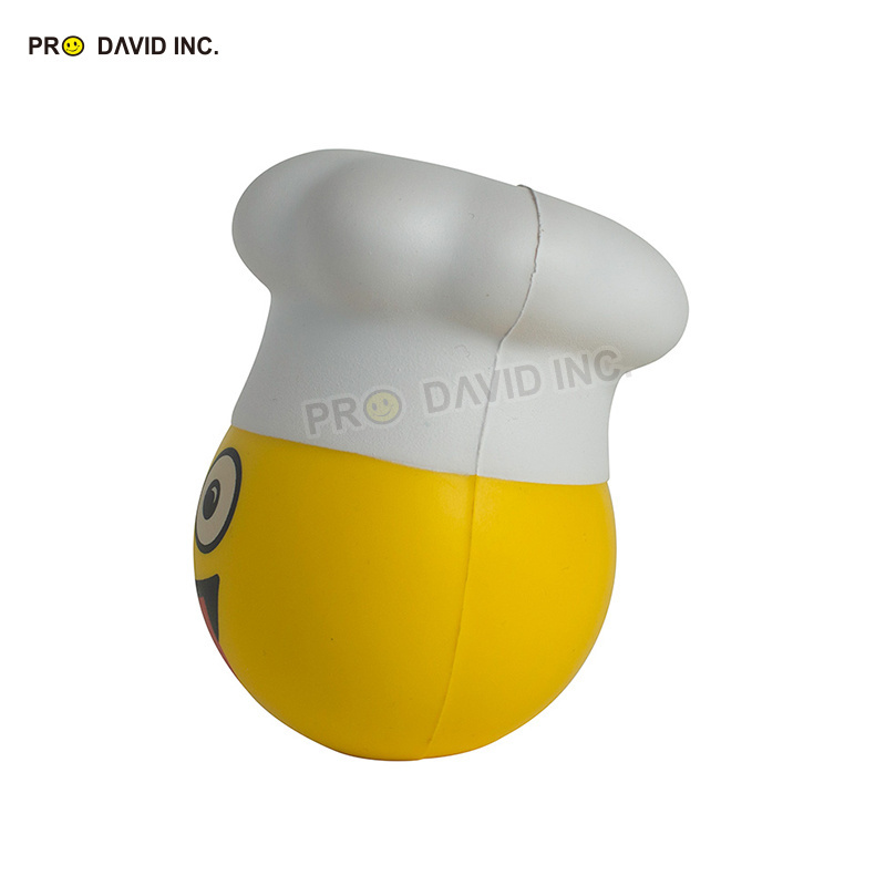 Promotional Toy Foam Anti-Stress Chef Hat Ball