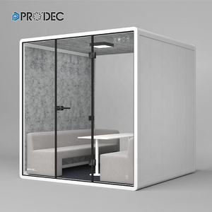 tv on soundproof booth indoor soundproof portable studio booth meeting booth with soundproof and noise insulation