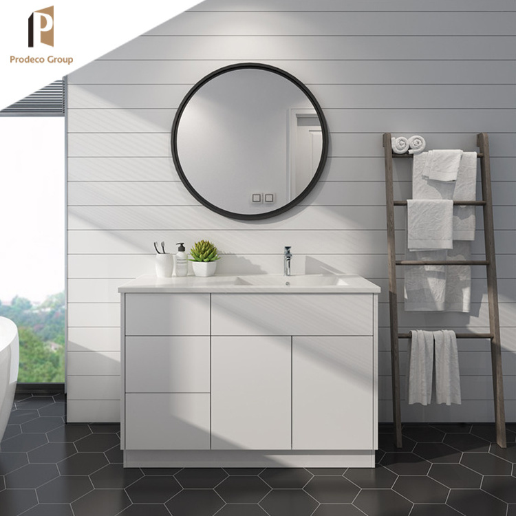 Australia popular wall-mounted lowes cabinet Corner Bathroom Cabinet modern bathroom vanity