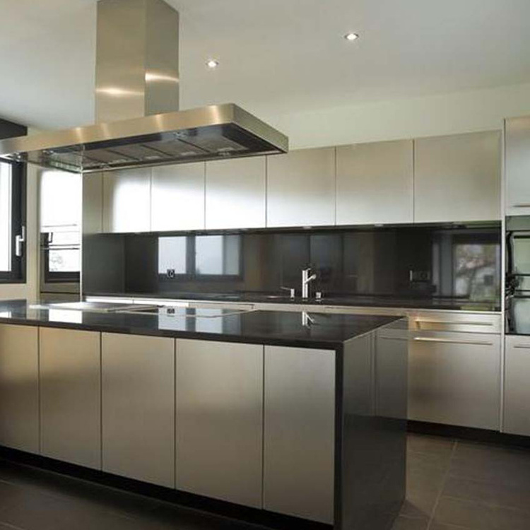 Stainless Steel Kitchen Cabinet Modular Kitchen Modern Design Kitchen Cabinet