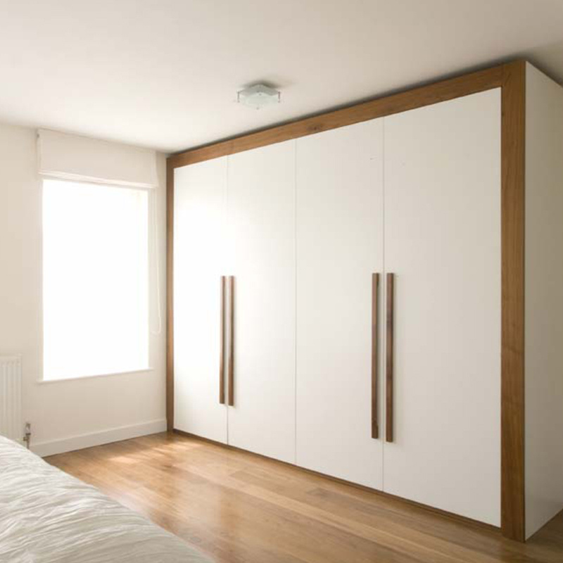 New design bedroom closet wood 2 door wardrobes cabinet for home furniture