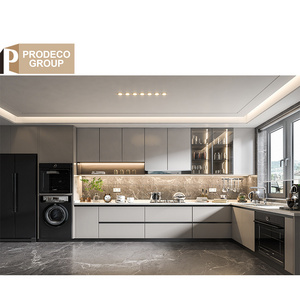 Prodeco Customized Modern Design Melamine Small Kitchen Cabinet Reasonable Price for Household