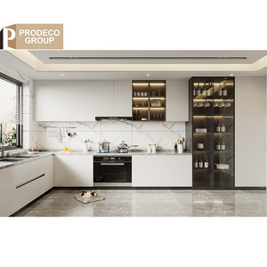 Prodeco Furniture Interior Doors Pull down Shelf Upper Kitchen Wall Cabinet Electric Accessories Storage for Household