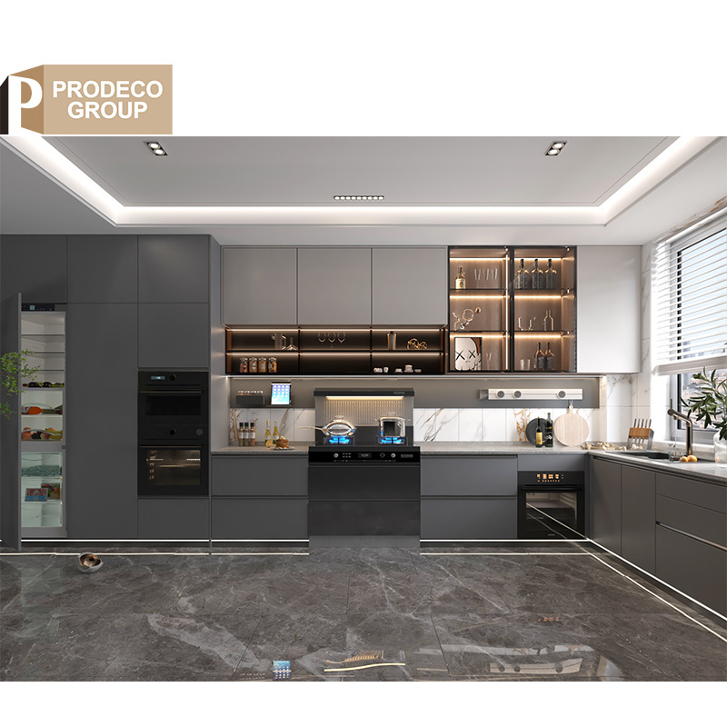 Prodeco Alacenas De Cocina Modular Luxury Classic Kitchen Cabinets China Manufacturer for Project